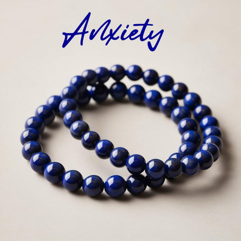 Reiki Infused Lapis Lazuli Bracelet for Anxiety