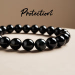 Reiki Infused Black Tourmaline Bracelet for Divine Protection