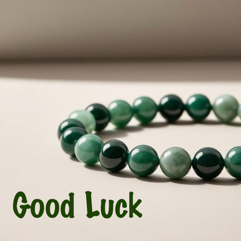 Reiki Infused Jade Stone Bracelet for Attracting Good Luck