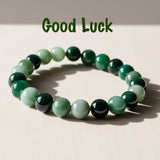 Reiki Infused Jade Stone Bracelet for Attracting Good Luck