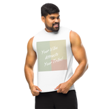 Your Vibe Attracts Your Tribe - Muscle Shirt - White