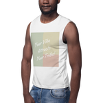 Your Vibe Attracts Your Tribe - Muscle Shirt - White