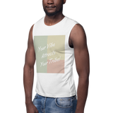 Your Vibe Attracts Your Tribe - Muscle Shirt - White