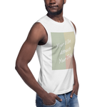 Your Vibe Attracts Your Tribe - Muscle Shirt - White