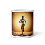 I Am Worthy Of My Dreams - White glossy mug