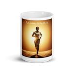 I Am Worthy Of My Dreams - White glossy mug