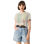 Your Vibe Attracts Your Tribe - Women’s crop top - Bone