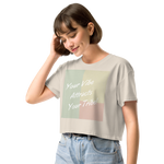 Your Vibe Attracts Your Tribe - Women’s crop top - Bone