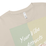 Your Vibe Attracts Your Tribe - Women’s crop top - Bone