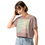 Your Vibe Attracts Your Tribe - Women’s crop top - Hazy Pink