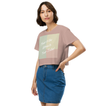 Your Vibe Attracts Your Tribe - Women’s crop top - Hazy Pink