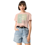 Your Vibe Attracts Your Tribe - Women’s crop top - Pale Pink